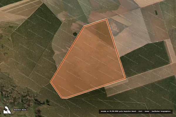 Imagem de satélite de FAZENDA PITANGA - MAT. 45 em CURRAIS - PI