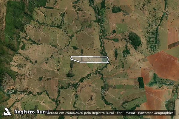 Imagem de satélite de FAZENDA SAMAMBAIA em AURILÂNDIA - GO