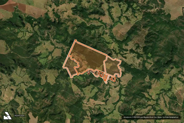 Imagem de satélite de SÍTIO NOSSA SENHORA APARECIDA em SÃO GABRIEL DO OESTE - MS