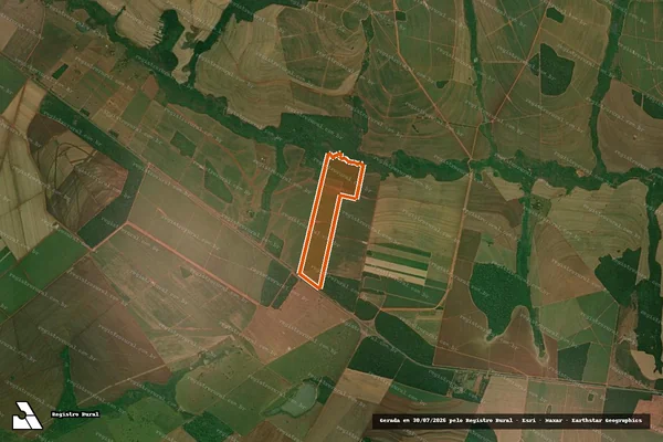 Imagem de satélite de Estância Palmeiras em NOVA ALVORADA DO SUL - MS