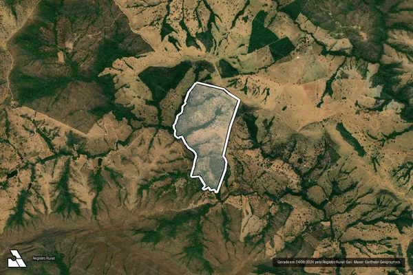 Imagem de satélite de FAZENDA ESMERIL SERRA DOURADA em COCALZINHO DE GOIÁS - GO