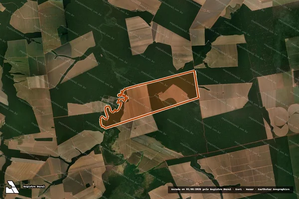 Imagem de satélite de Fazenda Santo Antonio II em FELIZ NATAL - MT