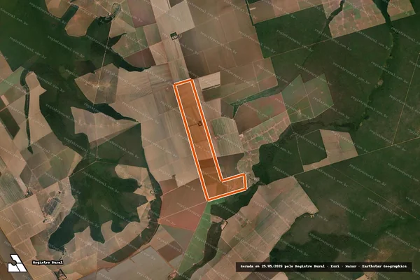 Imagem de satélite de Fazenda Rio das Flores em NOVA MARINGÁ - MT