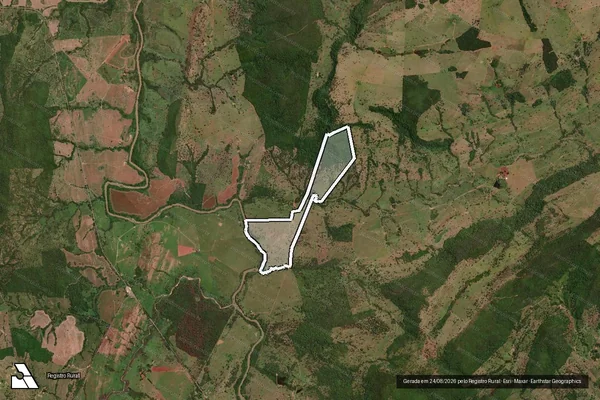 Imagem de satélite de Fazenda Duas Irmas em CÓRREGO DO OURO - GO