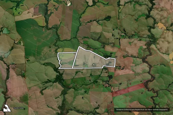 Imagem de satélite de CAMPO DA CASA em TUPANCIRETÃ - RS