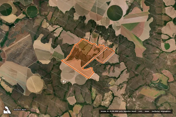 Imagem de satélite de Fazenda Serrana em FORMOSO - MG