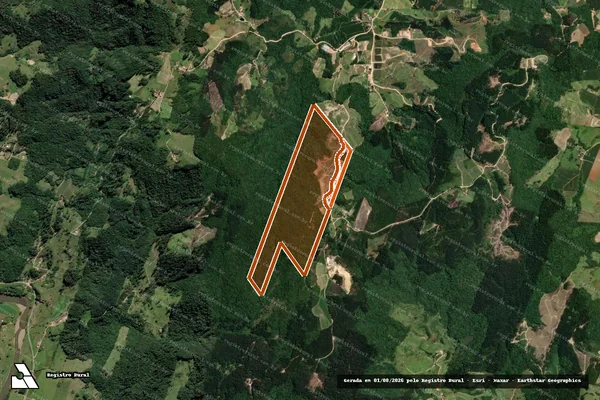 Imagem de satélite de MAT. 4734 em ORLEANS - SC