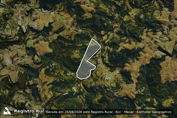 Imagem de satélite de FAZENDA DA DIVISA em SÃO JOAQUIM - SC
