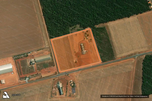 Imagem de satélite de ARMAZEM CNJ AGRO em NOVA UBIRATÃ - MT
