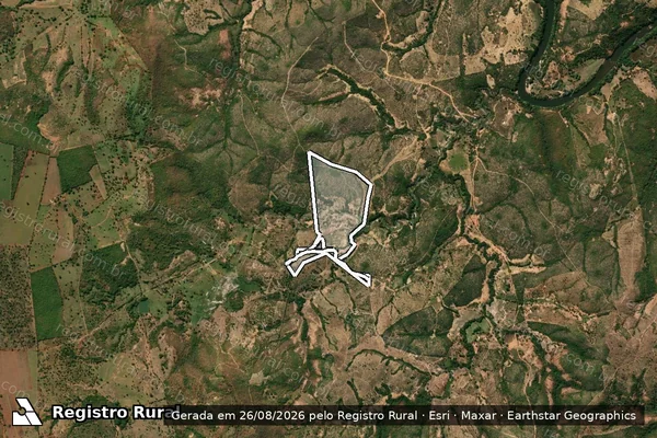 Imagem de satélite de RETIRO DO CAIS GLEBAS A B C D E F em PRESIDENTE JUSCELINO - MG
