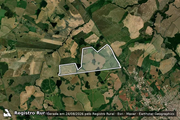 Imagem de satélite de Granja dos Eucaliptos em São Sepé - RS