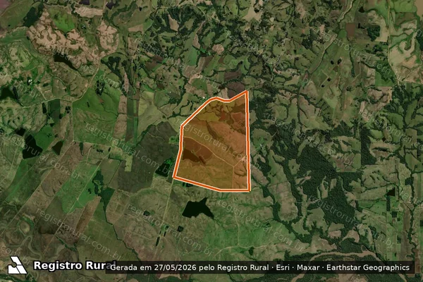 Imagem de satélite de Granja Capao do Angico em Santa Maria - RS