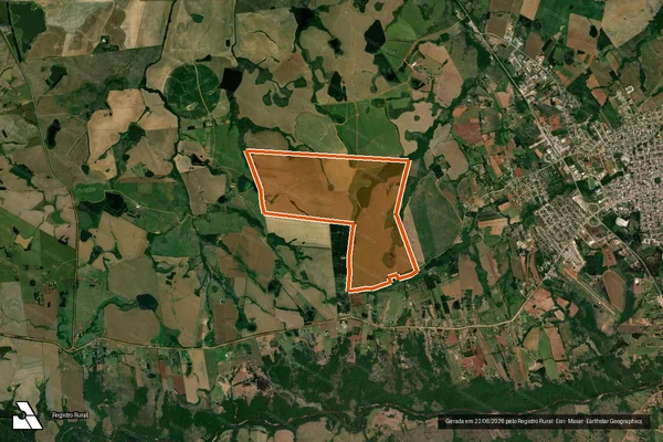 Imagem de satélite de Granja do Lajeado em São Sepé - RS