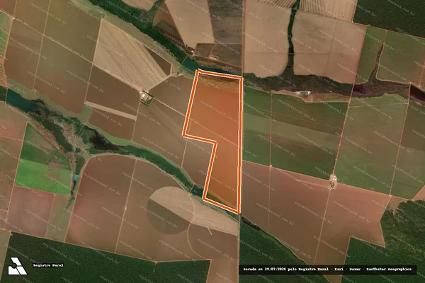 Imagem de satélite de FAZENDA QUATRO IRMAOS em RIBEIRÃO CASCALHEIRA - MT