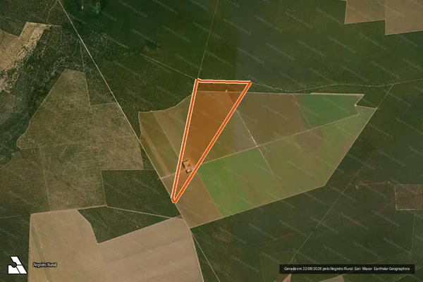 Imagem de satélite de Fazenda Caiçara II em BAIANÓPOLIS - BA