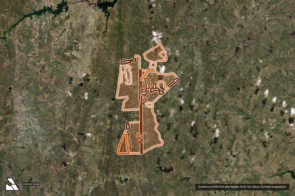 Imagem de satélite de PA SERROTE BRANCO/LUIZ FERREIRA em JAGUARETAMA - CE