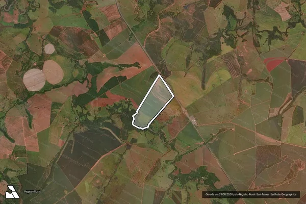 Imagem de satélite de FAZ NOSSA SENHORA APARECIDA em PRATA - MG