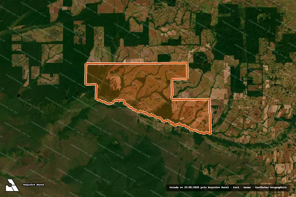Imagem de satélite de GLEBA RIO VERDE em COLORADO DO OESTE - RO