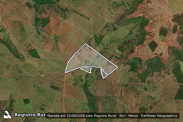 Imagem de satélite de Fazenda Seis Irmaos em CAMPINA VERDE - MG