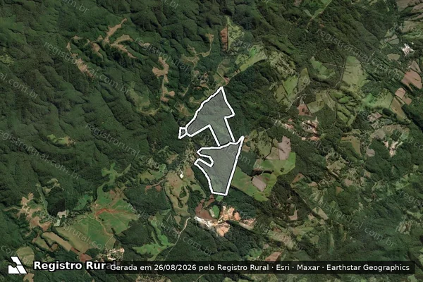 Imagem de satélite de Fazenda Sao Judas Do Klabin I em PONTA GROSSA - PR
