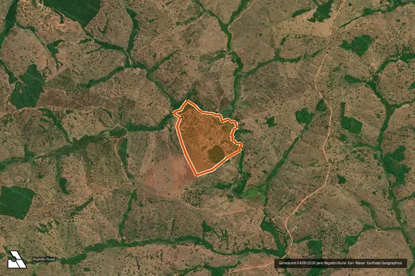 Imagem de satélite de Fazenda Serra Negra em CORUMBAÍBA - GO