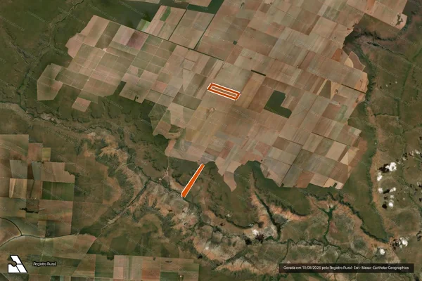 Imagem de satélite de FAZENDA SÃO BENTO XXXIV e XXXV em FORMOSA DO RIO PRETO - BA