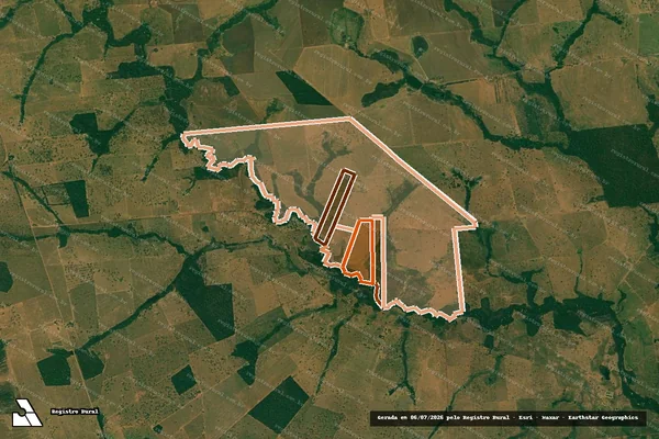 Imagem de satélite de Fazenda Santa Clara em FIGUEIRÓPOLIS D'OESTE - MT