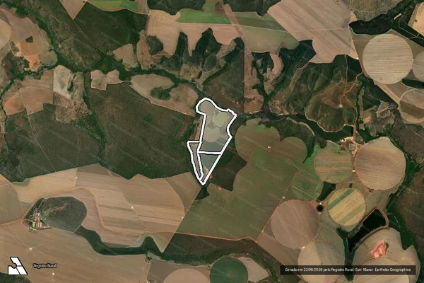 Imagem de satélite de Fazenda Almas em UNAÍ - MG