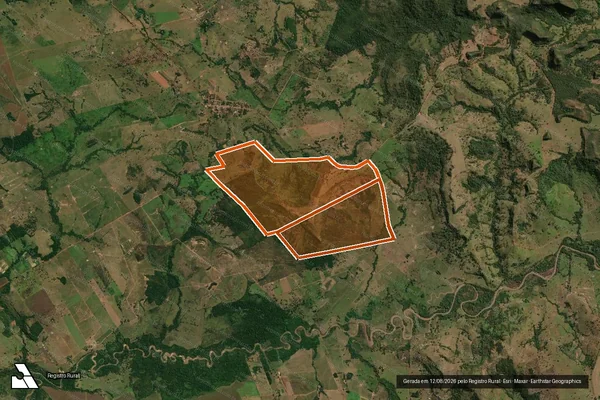 Imagem de satélite de Faz Colina Do Guilherme I em DOM AQUINO - MT