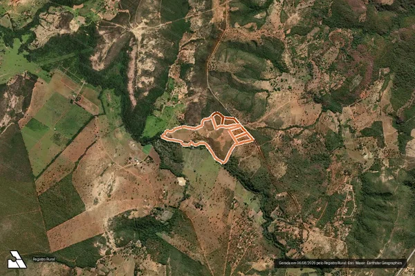 Imagem de satélite de FAZENDA SANTA BARBARA em MONTES CLAROS - MG