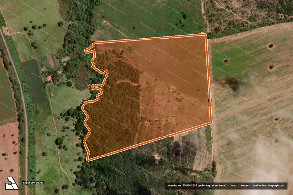 Imagem de satélite de FAZENDA BARROSO em URUAÇU - GO