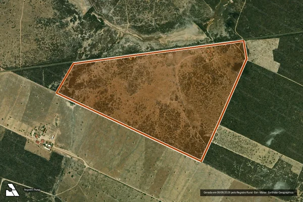 Imagem de satélite de FAZENDA CORREGO GRANDE em RUSSAS - CE