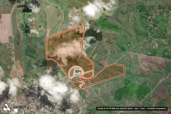 Imagem de satélite de Engenho Trapua Glebas A B C em CARPINA - PE