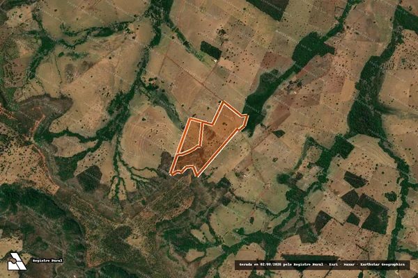 Imagem de satélite de Fazenda Mato Largo II em SANTA VITÓRIA - MG