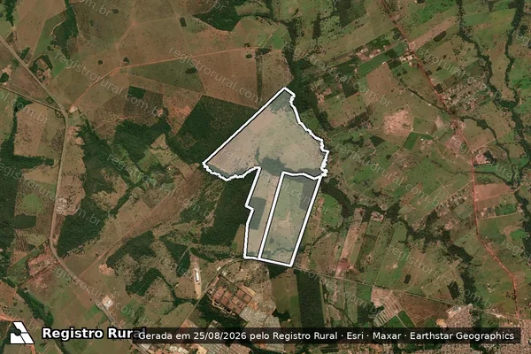Imagem de satélite de Fazenda Do Anel em RONDONÓPOLIS - MT