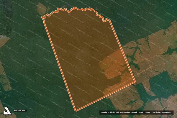 Imagem de satélite de FAZENDA MEDIANEIRA em LÁBREA - AM