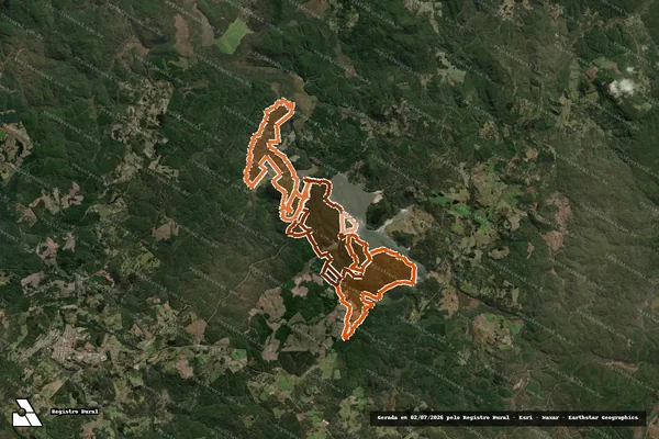Imagem de satélite de FAZENDA BURITI II em TIMBÓ GRANDE - SC