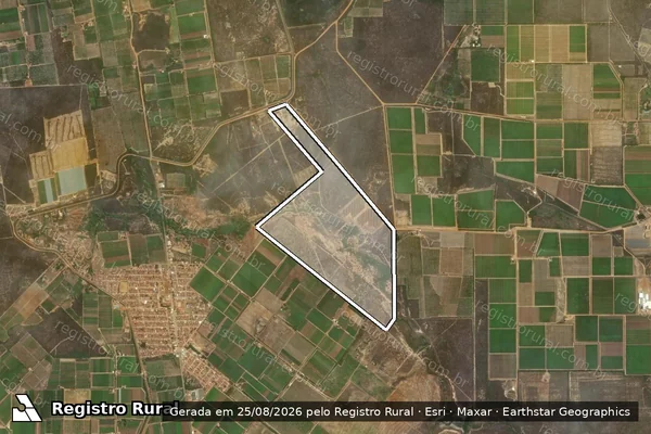 Imagem de satélite de Lote Agricola - AS - 64 em PETROLINA - PE