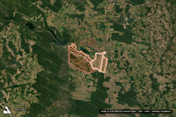 Imagem de satélite de FAZENDA NOVO MUNDO em BARRA DO BUGRES - MT