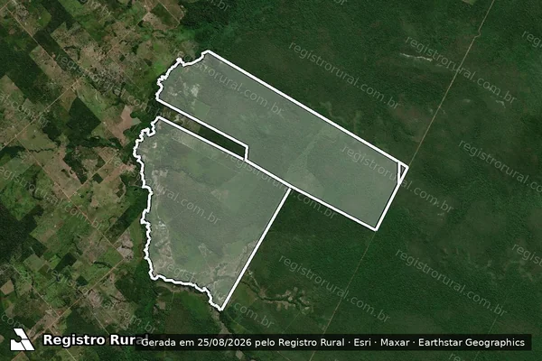 Imagem de satélite de Fazenda Corrente Do Rio Laje em WANDERLÂNDIA - TO