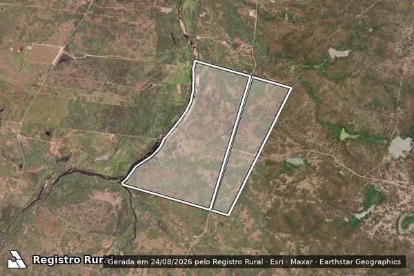 Imagem de satélite de Lt 06 Fazenda Tapeirinha Caldeirao em AMONTADA - CE
