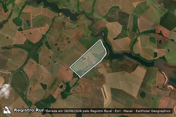 Imagem de satélite de Fazenda Furna Sao Domingos em APORÉ - GO