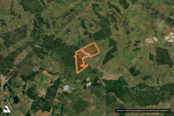 Imagem de satélite de Fazenda João Paulo em GLÓRIA D'OESTE - MT