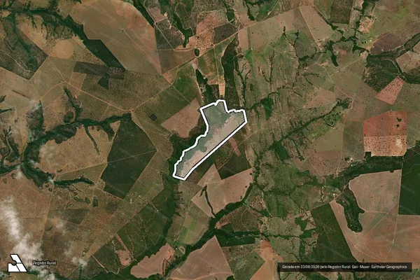 Imagem de satélite de FAZENDA SANTA FELICIDADE em CACHOEIRA DE GOIÁS - GO