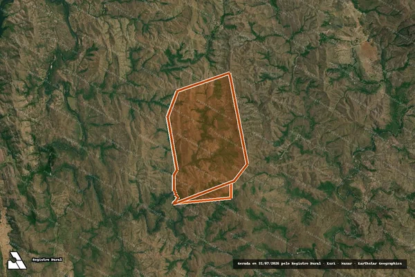 Imagem de satélite de Fazenda Beira Do São Felix em CAVALCANTE - GO