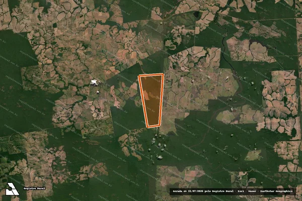 Imagem de satélite de FAZENDA CHARQUEADA VIII em NOVA MONTE VERDE - MT