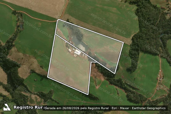 Imagem de satélite de Lote Rural 48-D e 48-E em DIONÍSIO CERQUEIRA - SC