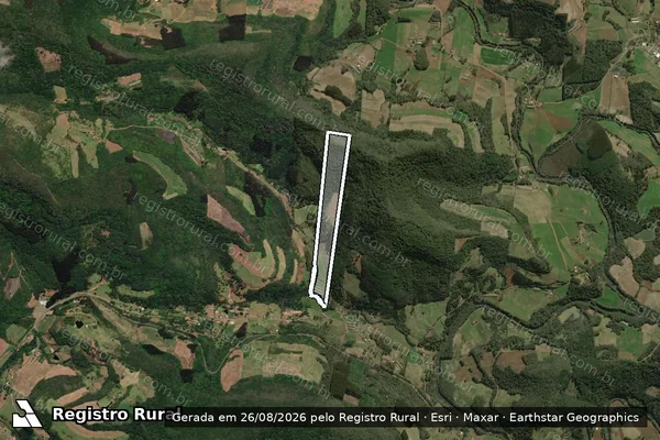 Imagem de satélite de Sitio Zanini em ARROIO TRINTA - SC