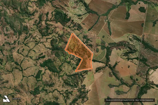 Imagem de satélite de FAZENDA FLORES OU GREGORIO em AMARALINA - GO