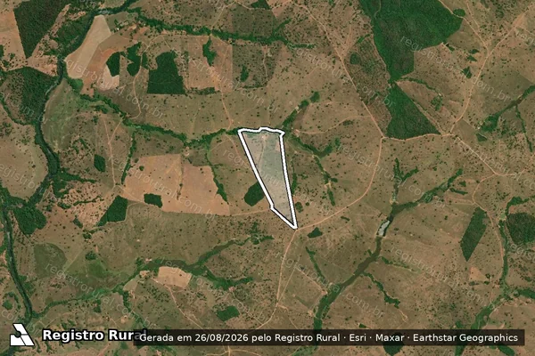Imagem de satélite de Fazenda Coroa em ÁGUA LIMPA - GO
